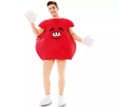 Disfraz de Chocolatina rojo para adultos