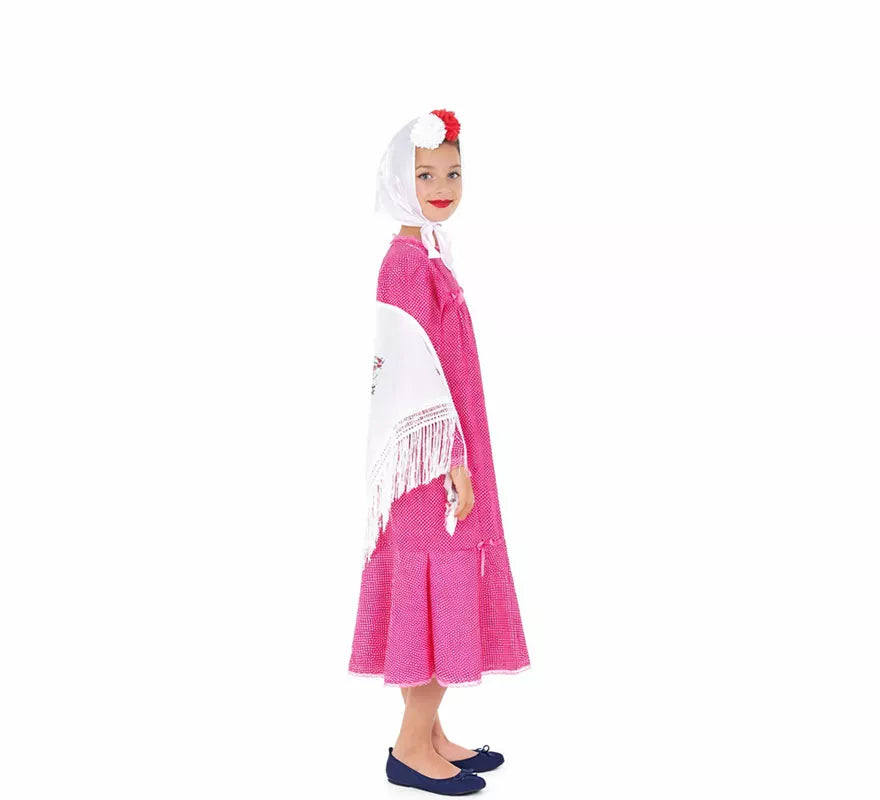 Translation missing: es.Disfraz de Chulapa fucsia para niña