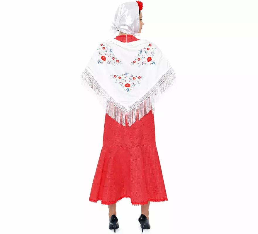Disfraz de Chulapa rojo para mujer