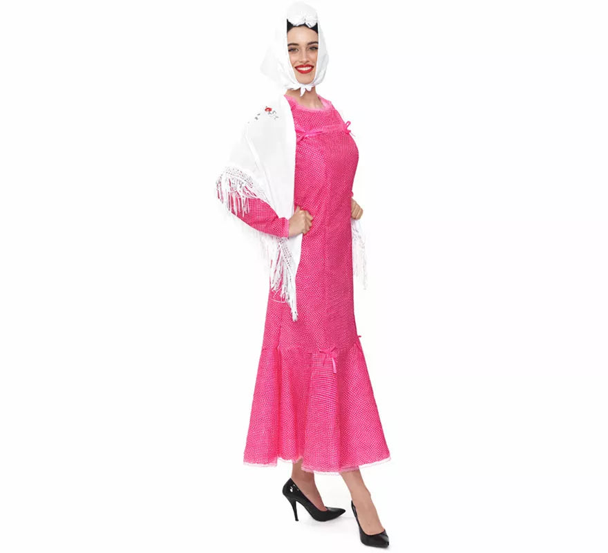 Disfraz de Chulapa rosa para mujer