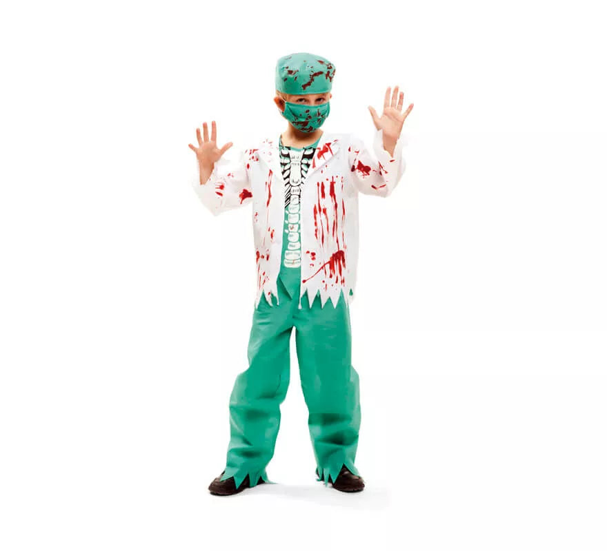 Translation missing: es.Disfraz de Cirujano Esqueleto para niño