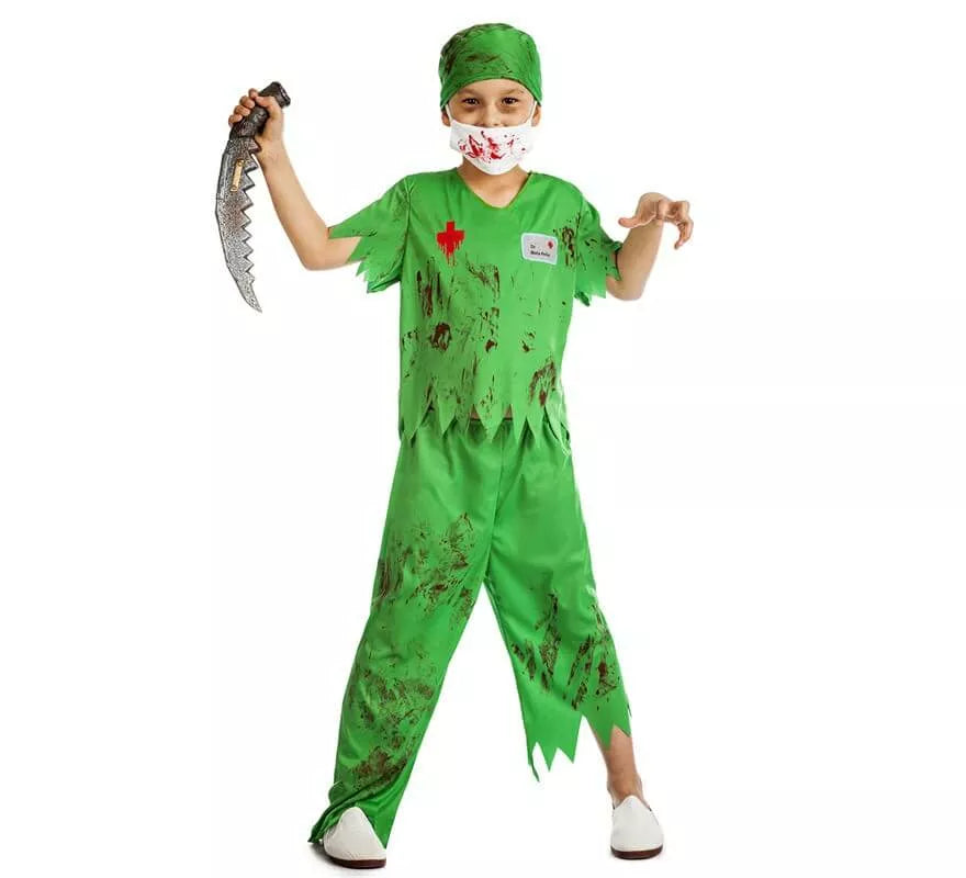 Disfraz de Cirujano Zombie para niño
