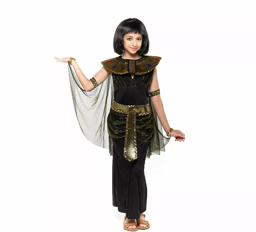 Translation missing: es.Disfraz de Cleopatra negro para niña