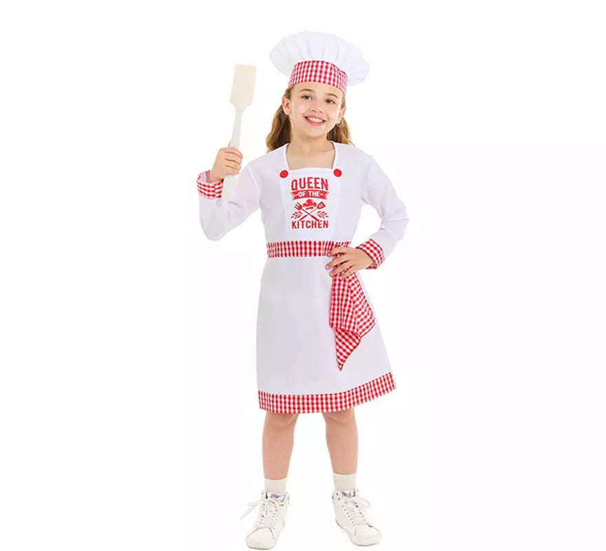 Translation missing: es.Disfraz de Cocinera Chef para niña