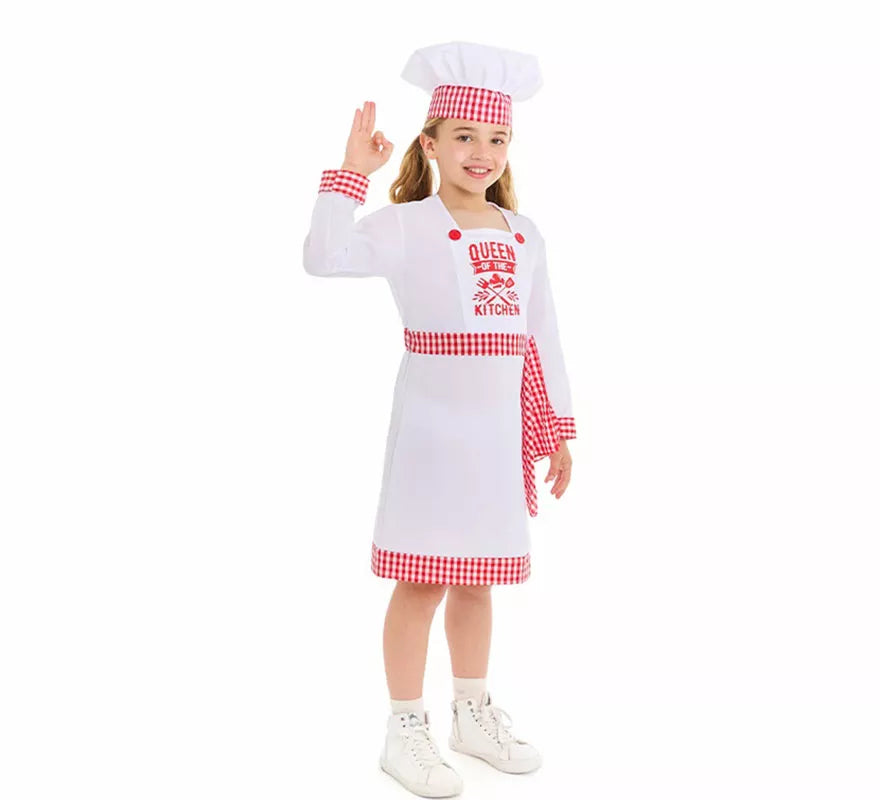 Translation missing: es.Disfraz de Cocinera Chef para niña