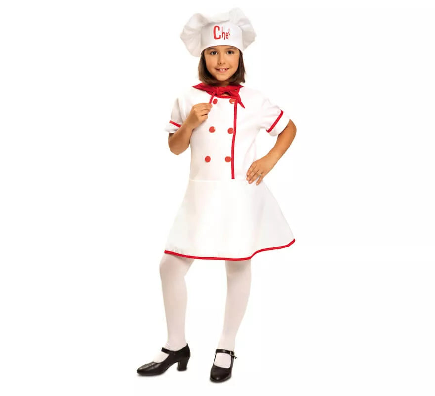 Translation missing: es.Disfraz de Cocinera Chef para Niña