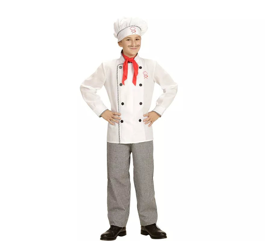 Translation missing: es.Disfraz de Chef Cocinero blanco para niños