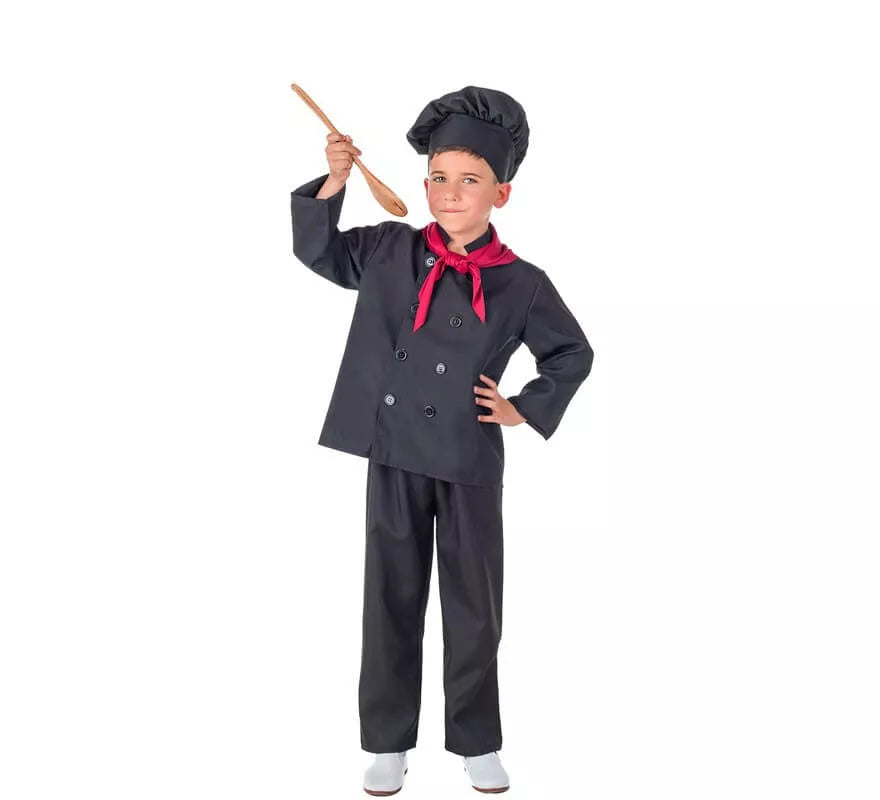 Translation missing: es.Disfraz de Cocinero Negro para niños