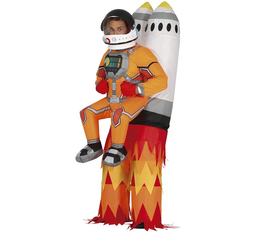 Translation missing: es.Disfraz de Cohete Hinchable con Astronauta para adultos