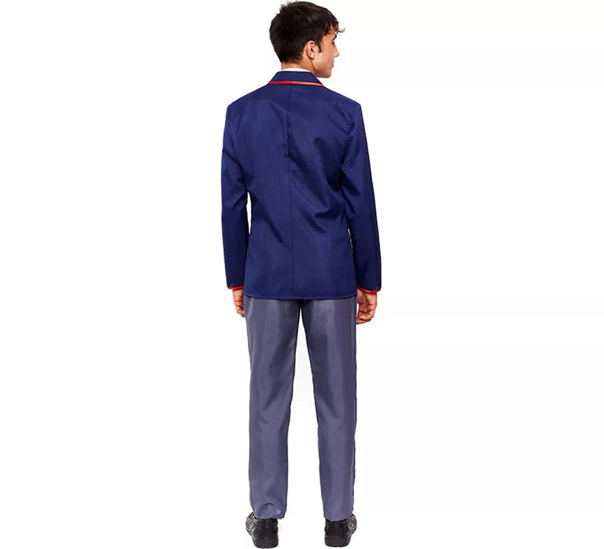 Translation missing: es.Disfraz de Colegial Moderno Azul para hombre