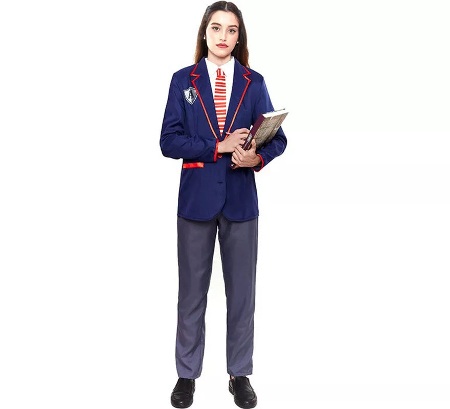 Translation missing: es.Disfraz de Colegial Moderno Azul para hombre