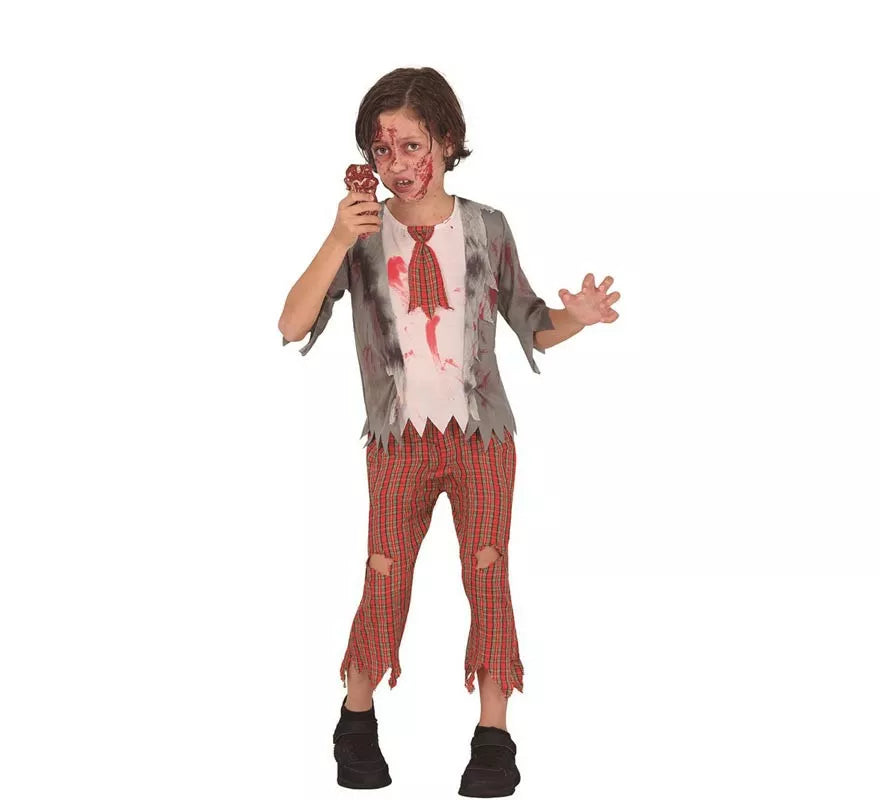 Translation missing: es.Disfraz de Colegial Zombie para niño