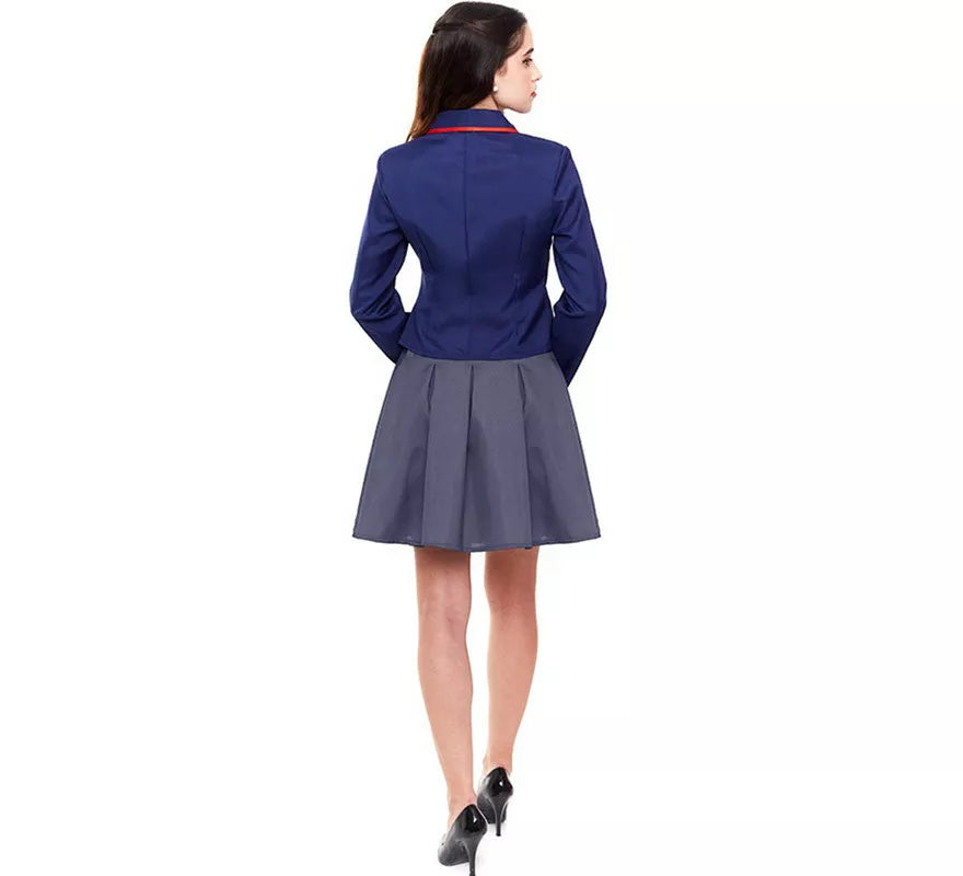 Translation missing: es.Disfraz de Colegiala Moderno Azul para mujer
