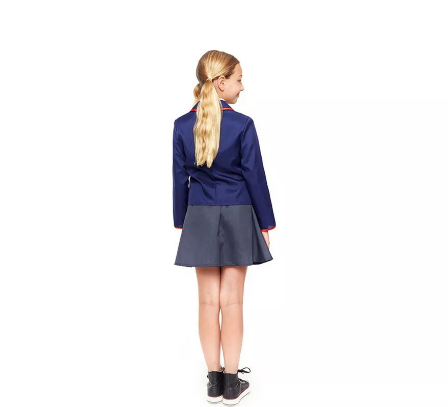 Translation missing: es.Disfraz de Colegiala Moderno Azul para niña
