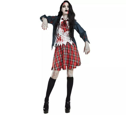 Disfraz de Colegiala Zombie para mujer