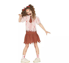 Disfraz de Colegiala Zombie para niña