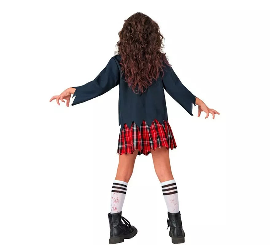 Translation missing: es.Disfraz de Colegiala Zombie para niña