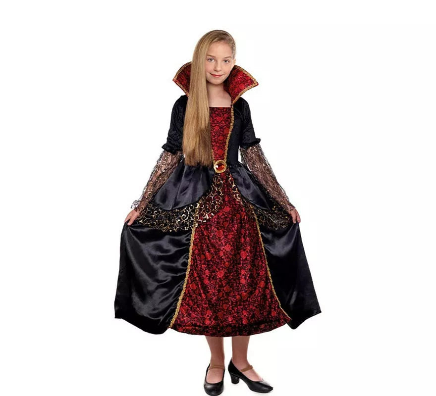 Translation missing: es.Disfraz de Condesa Vampira Gótica para niña