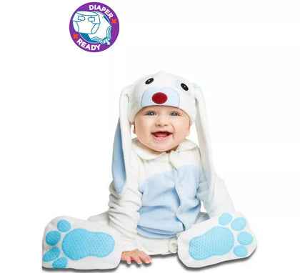 Disfraz de Conejito Blanco y Azul para bebé
