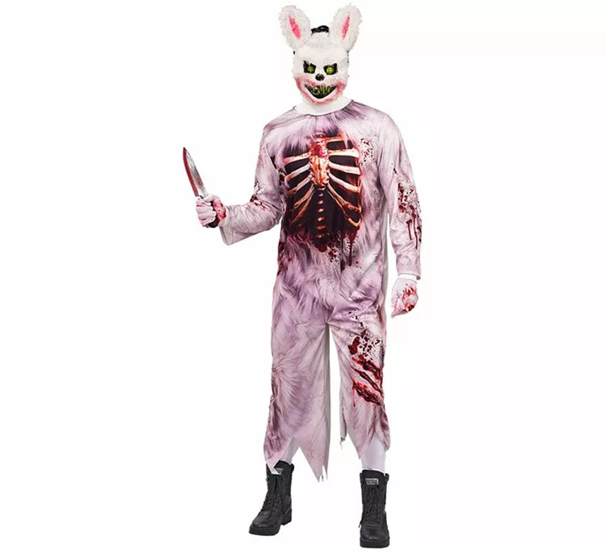 Disfraz de Conejo Zombie para hombre