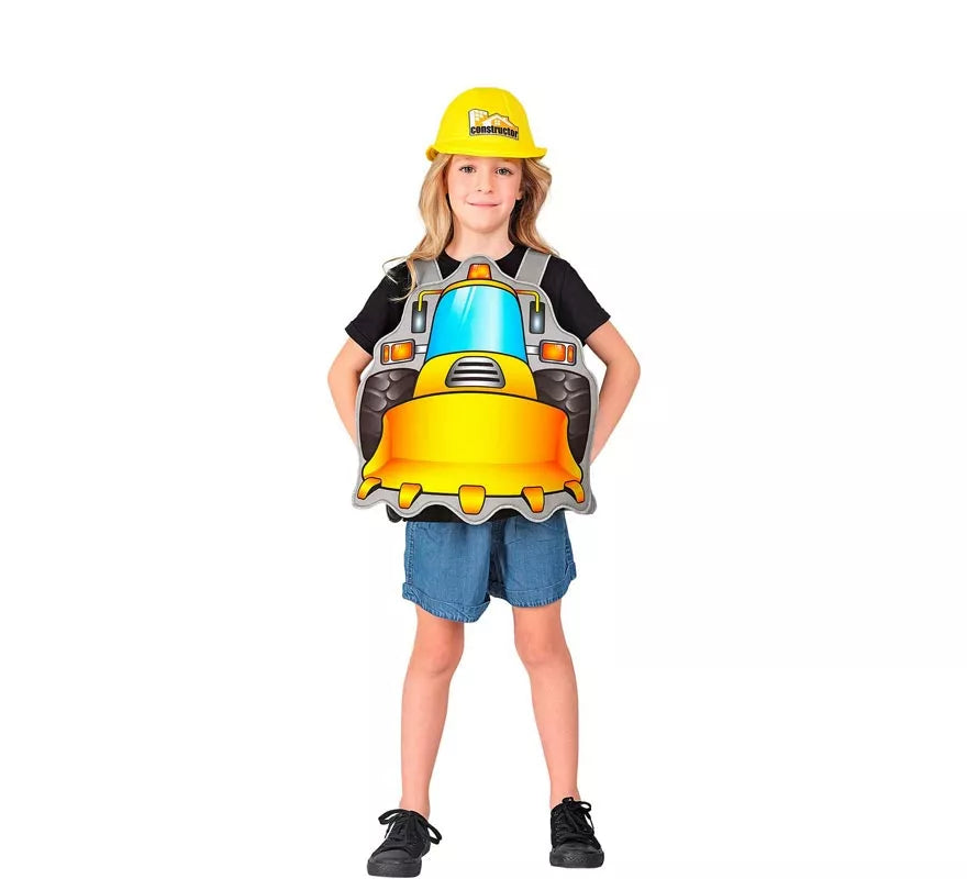 Translation missing: es.Disfraz de Constructor amarillo con gorro para niños