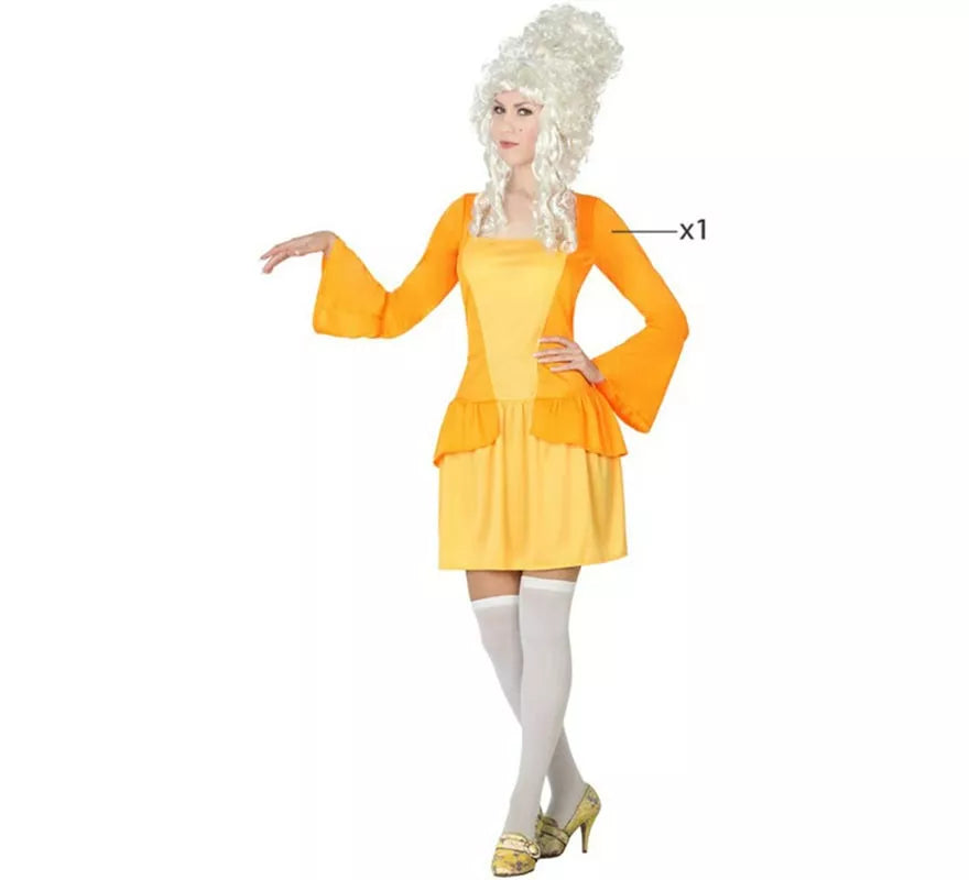 Translation missing: es.Disfraz de Cortesana amarillo para mujer