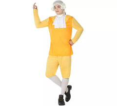 Disfraz de Cortesano amarillo para hombre