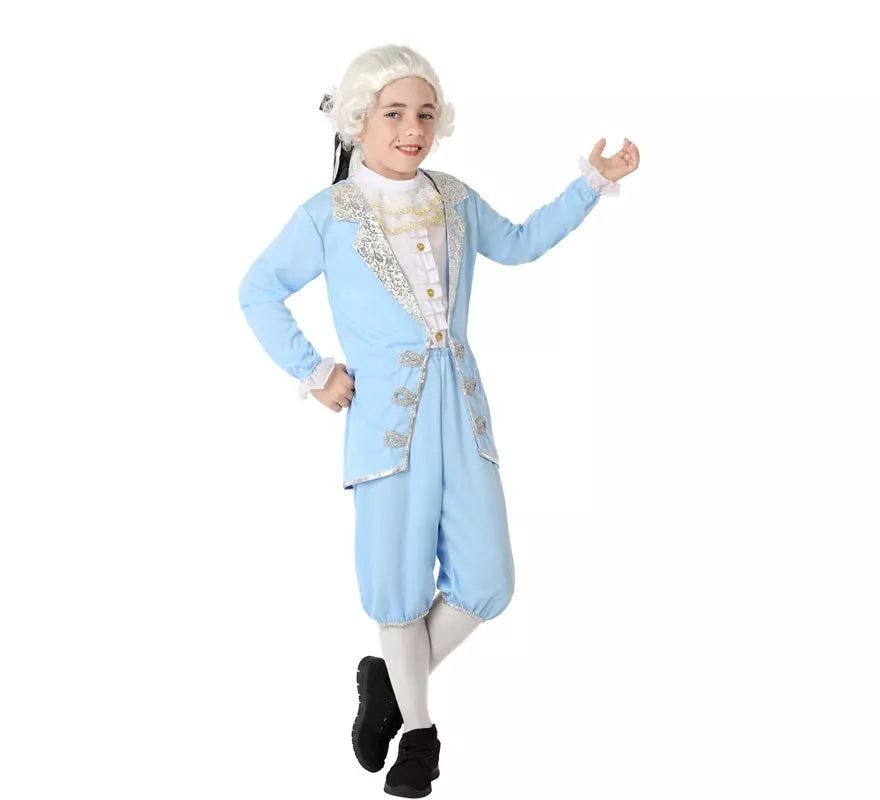 Translation missing: es.Disfraz de Cortesano azul para niño