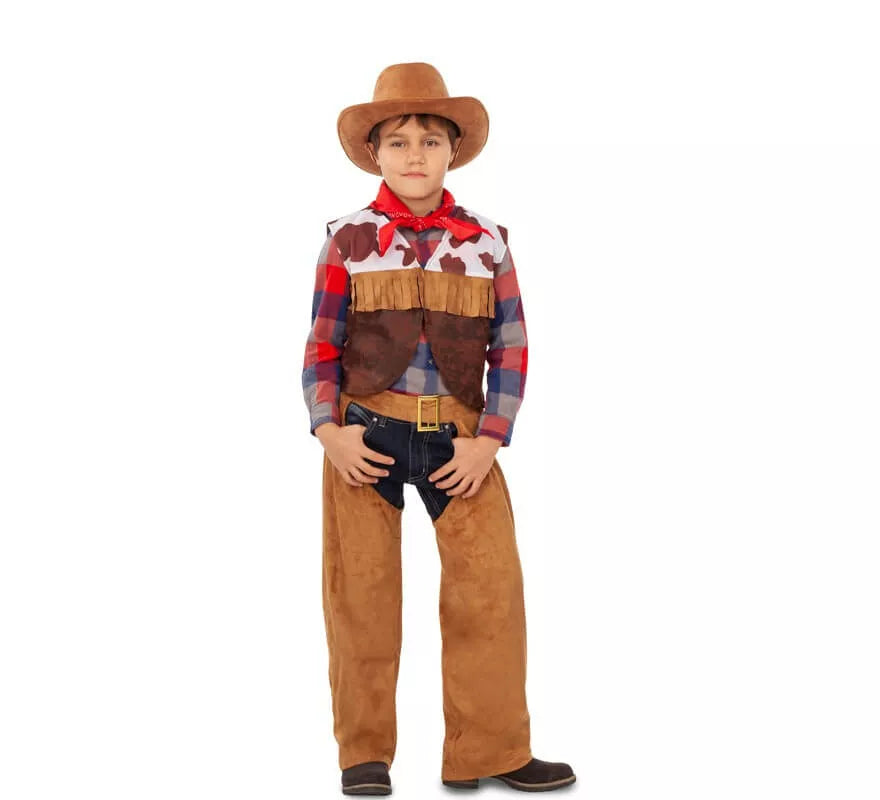 Translation missing: es.Disfraz de Cowboy con Flecos para niño