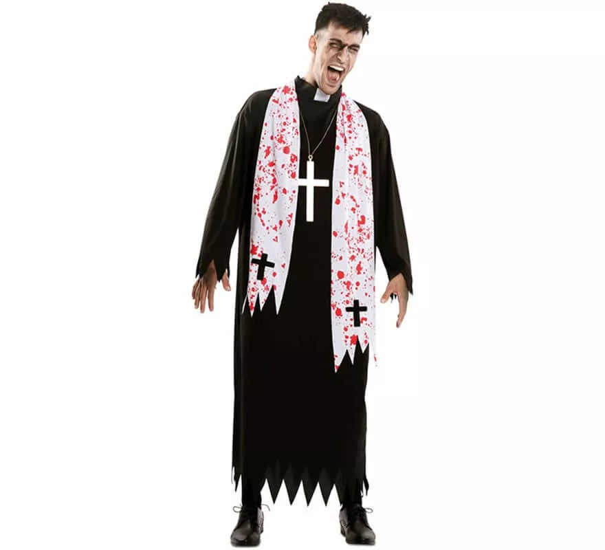 Translation missing: es.Disfraz de Cura del Exorcista para hombre