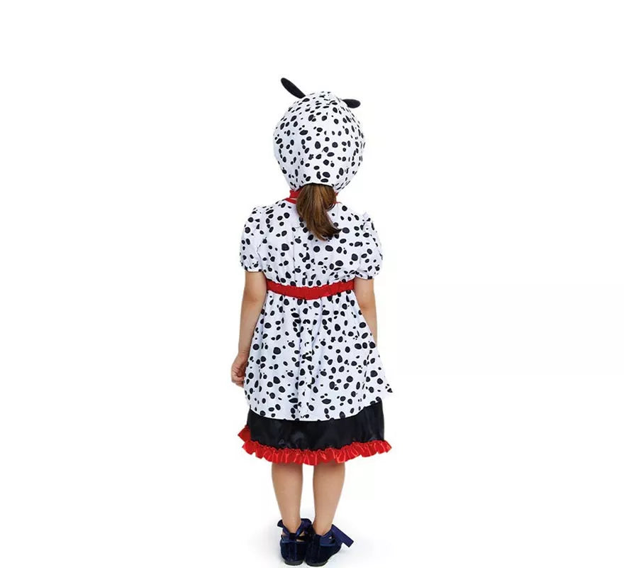 Translation missing: es.Disfraz de Dálmata en vestido con capucha para bebé y niña