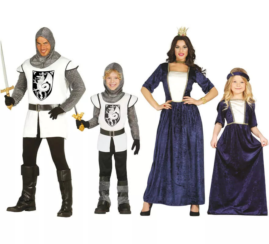 Translation missing: es.Disfraz de Dama Medieval azul para niña