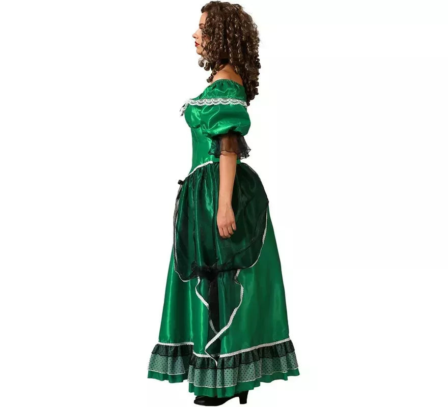 Translation missing: es.Disfraz de Dama Sureña verde para mujer