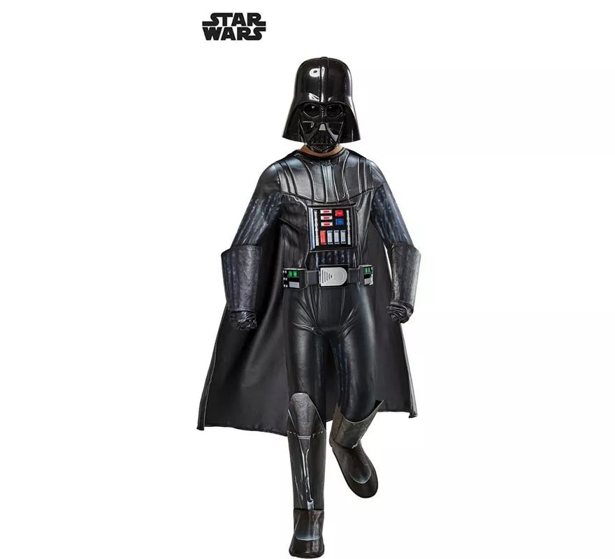 Translation missing: es.Disfraz de Darth Vader Premium negro para niño