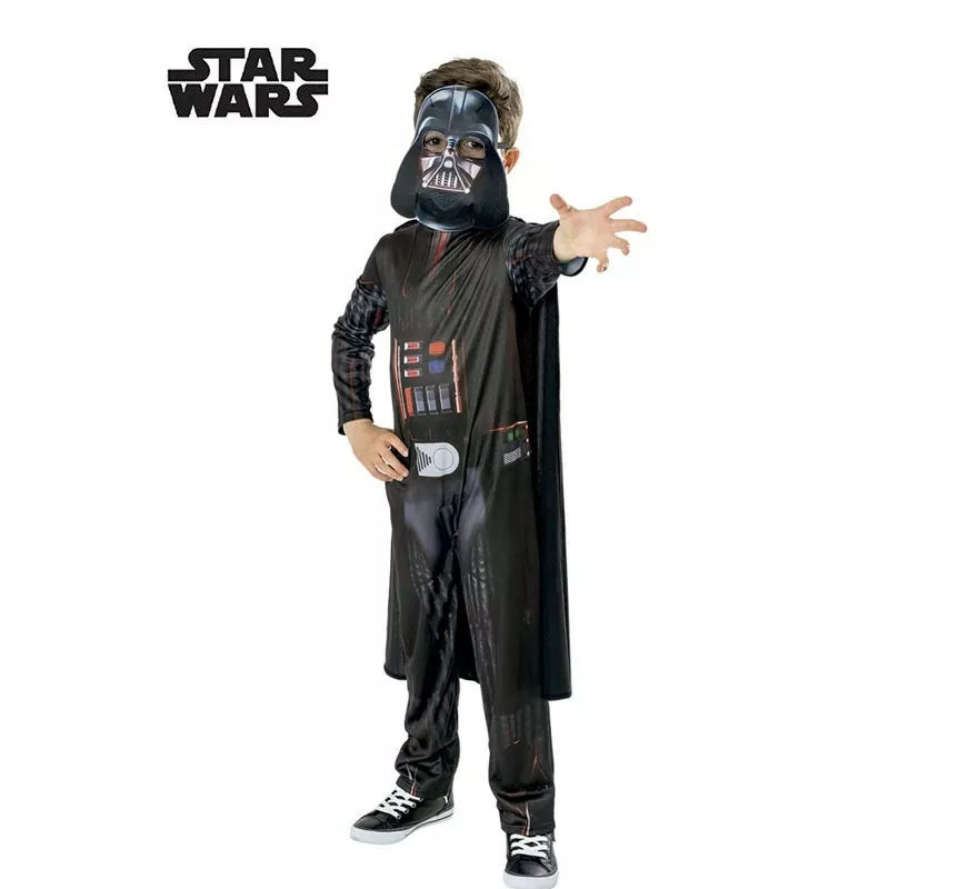 Translation missing: es.Disfraz de Darth Vader Star Wars Green Col con máscara para niño