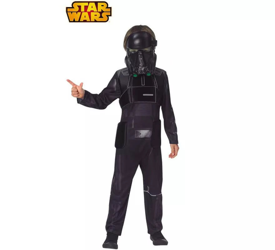 Translation missing: es.Disfraz de Death Trooper Negro Deluxe de Star Wars Rogue One para niño