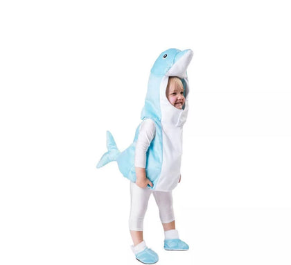 Disfraz de Delfín Azul para niño y bebé