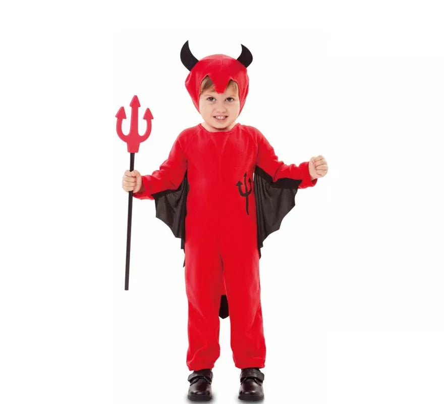 Translation missing: es.Disfraz de Demonio con tridente dibujado para niño y bebé