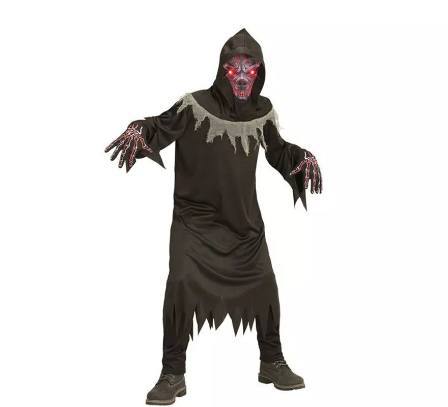 Translation missing: es.Disfraz de Demonio de la Muerte con Máscara para niño
