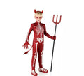 Disfraz de Demonio Esqueleto rojo para niño