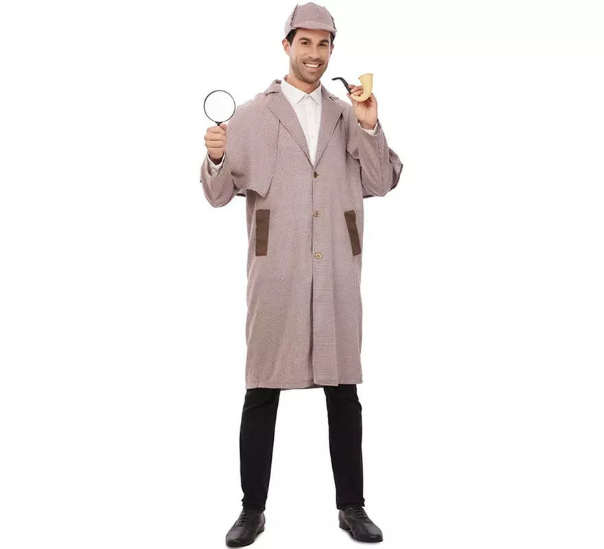 Translation missing: es.Disfraz de Detective de los años 30 con gorro para hombre