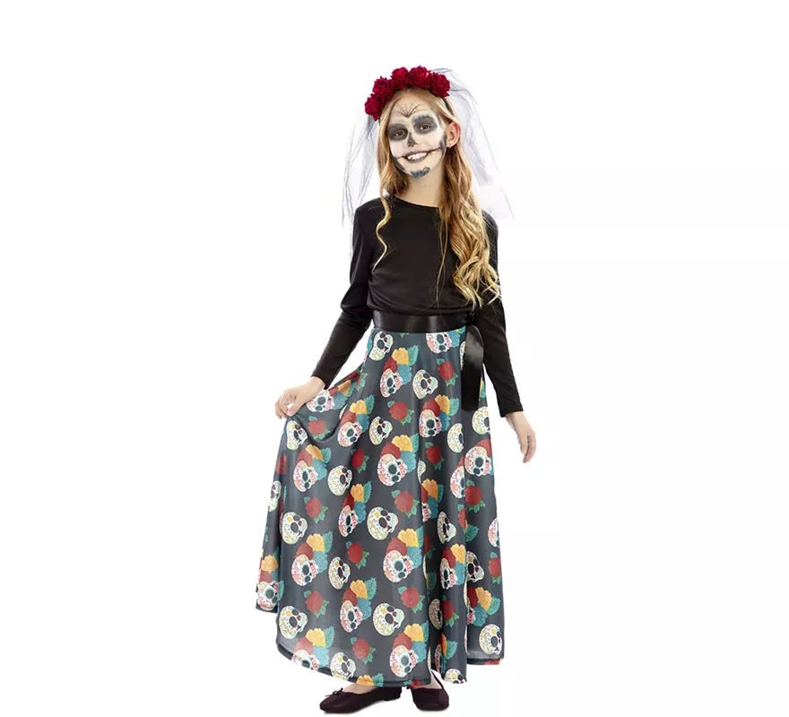 Translation missing: es.Disfraz de Día de Los Muertos para niña