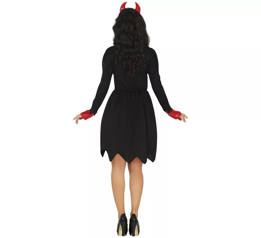Disfraz de Diablesa rojo y negro para mujer