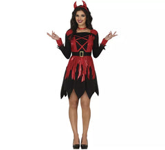 Disfraz de Diablesa rojo y negro para mujer