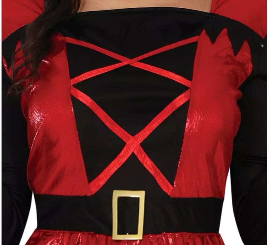 Disfraz de Diablesa rojo y negro para mujer