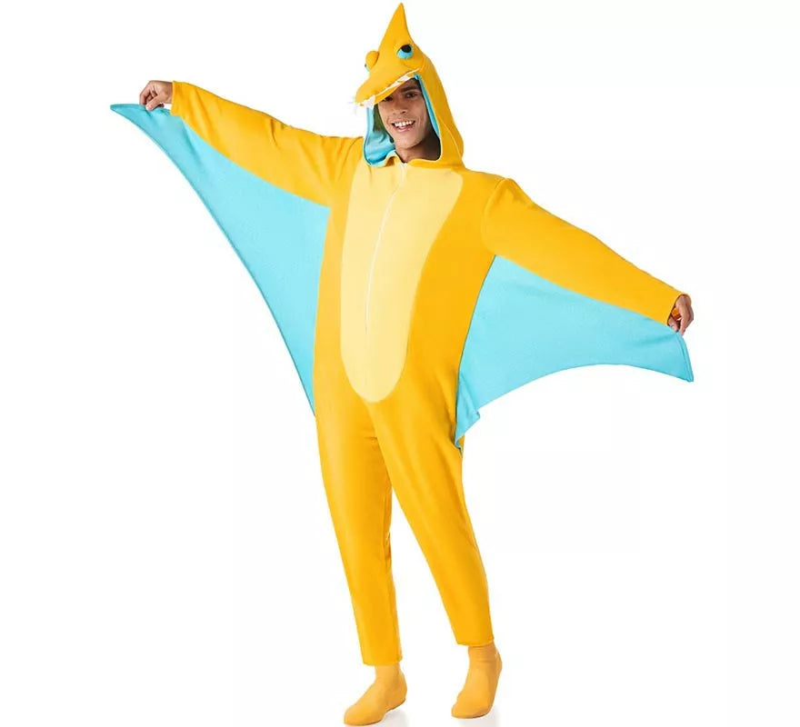 Translation missing: es.Disfraz de Dinosaurio Pterodáctilo amarillo para adultos