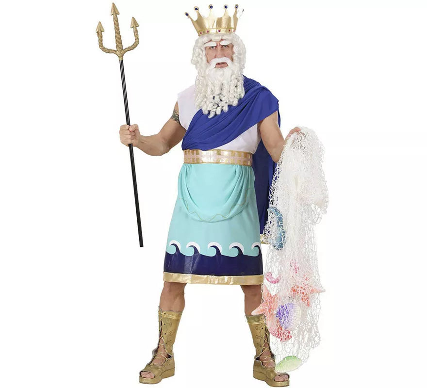 Translation missing: es.Disfraz de Dios Poseidón o Neptuno para hombre