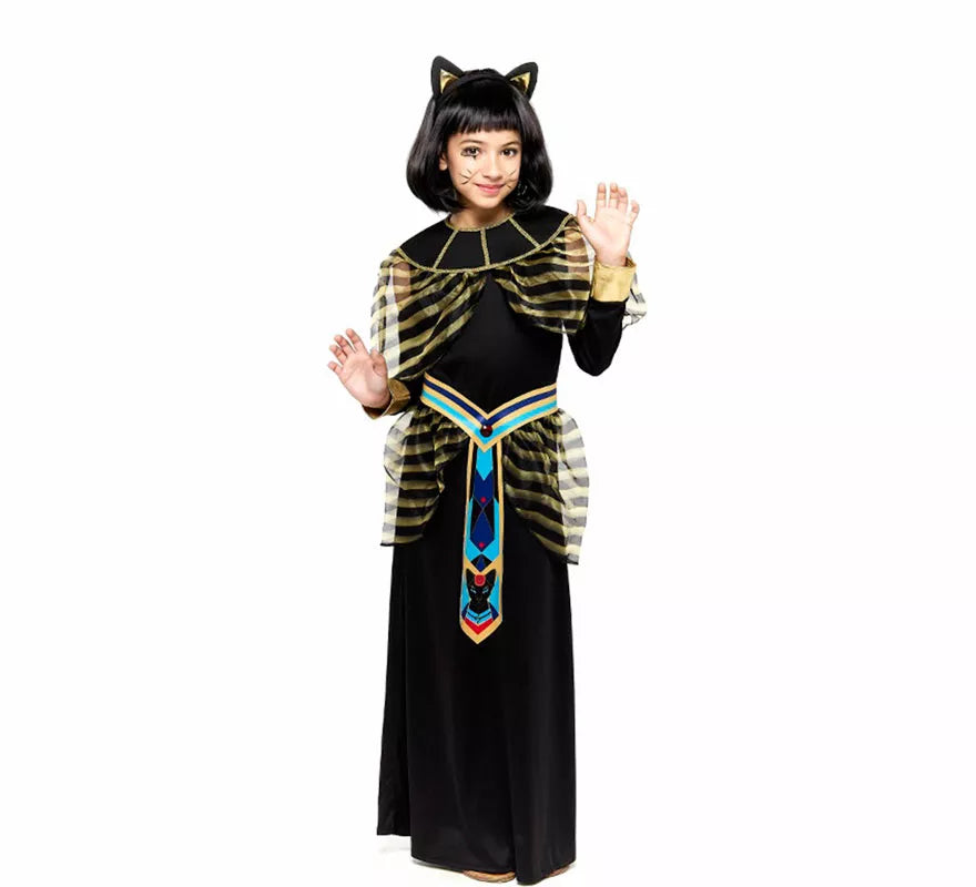 Translation missing: es.Disfraz de Diosa Bastet Egipcia para niña