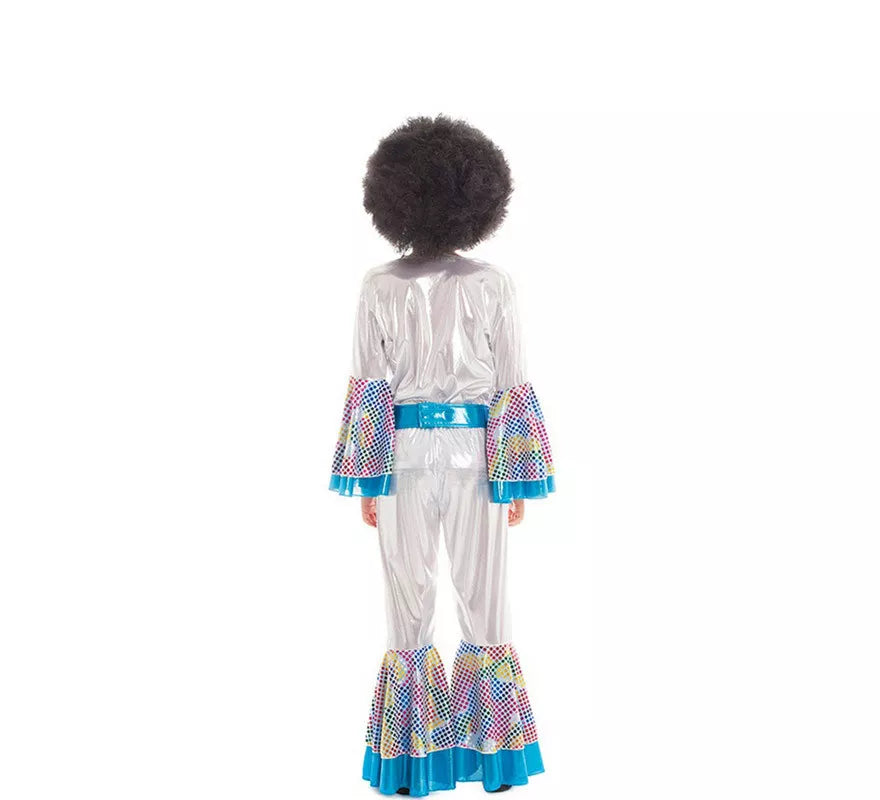 Translation missing: es.Disfraz de Disco Boy Plateado y Azul 2 piezas para niños