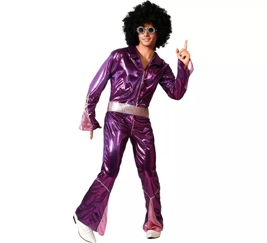 Translation missing: es.Disfraz de Disco Fucsia para hombre